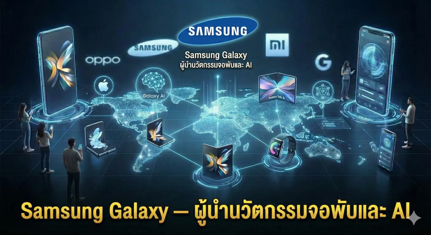 Samsung Galaxy — ผู้นำนวัตกรรมจอพับและ AI